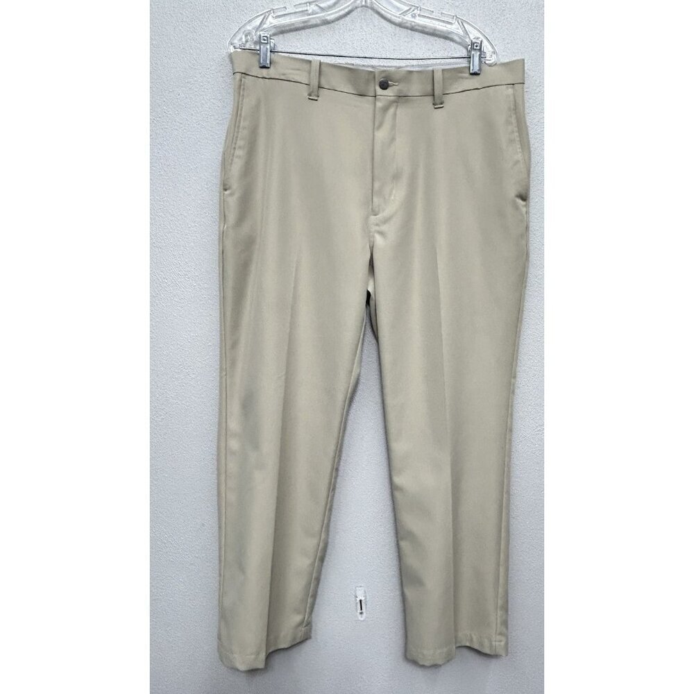 Callaway Golf Pants Men 36x30 Beige Khaki Performance Stretch Flat Front Grip